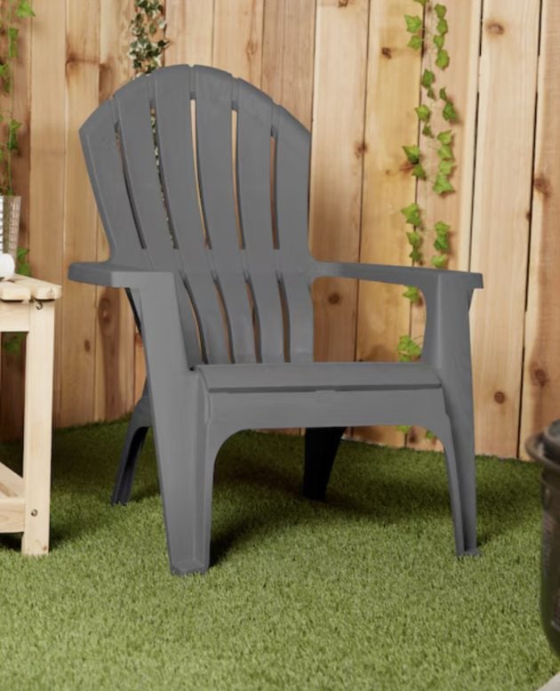 Stackable Plastic Stationary Adirondack Chair only $17.98 (Reg. $25!)